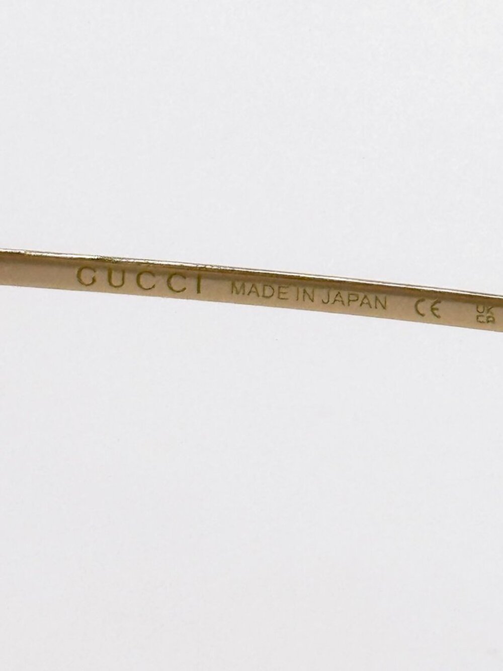 NEW GUCCI SUNGLASSES GG1565S 003 GOLD/PINK CAT EYE WOMEN EYEWEAR - Picture 9 of 10